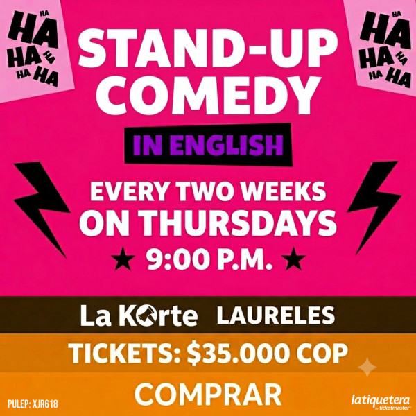 Stand-Up Comedy Show In English en Medellín