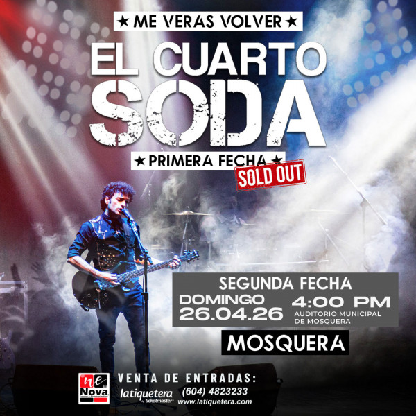 El Cuarto Soda "Me veras volver " en Mosquera El Cuarto Soda "Me veras volver " en Mosquera