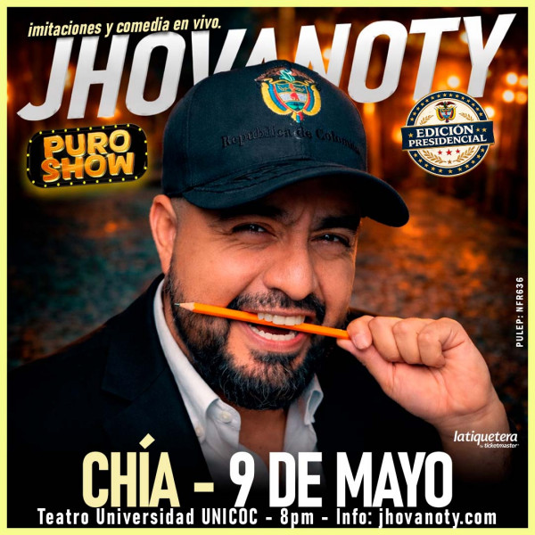 "Puro Show" de Jhovanoty: Edición Presidencial en Chía