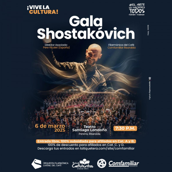 Gala Shostakovich en Pereira Gala Shostakovich en Pereira