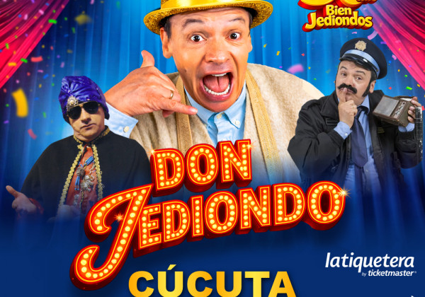 ¡CÚCUTA se viste de risas! Celebremos los 30 años de vida artística de Pedro González "Don Jediondo" en una noche llena de humor y diversión.
