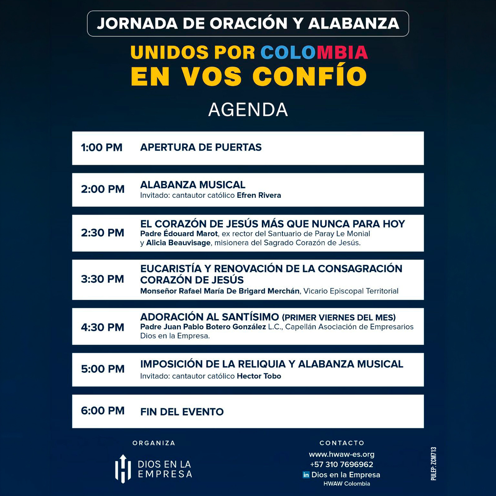 Flyer del evento