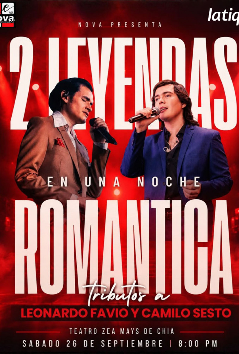 2 leyendas en una noche romántica en Chía