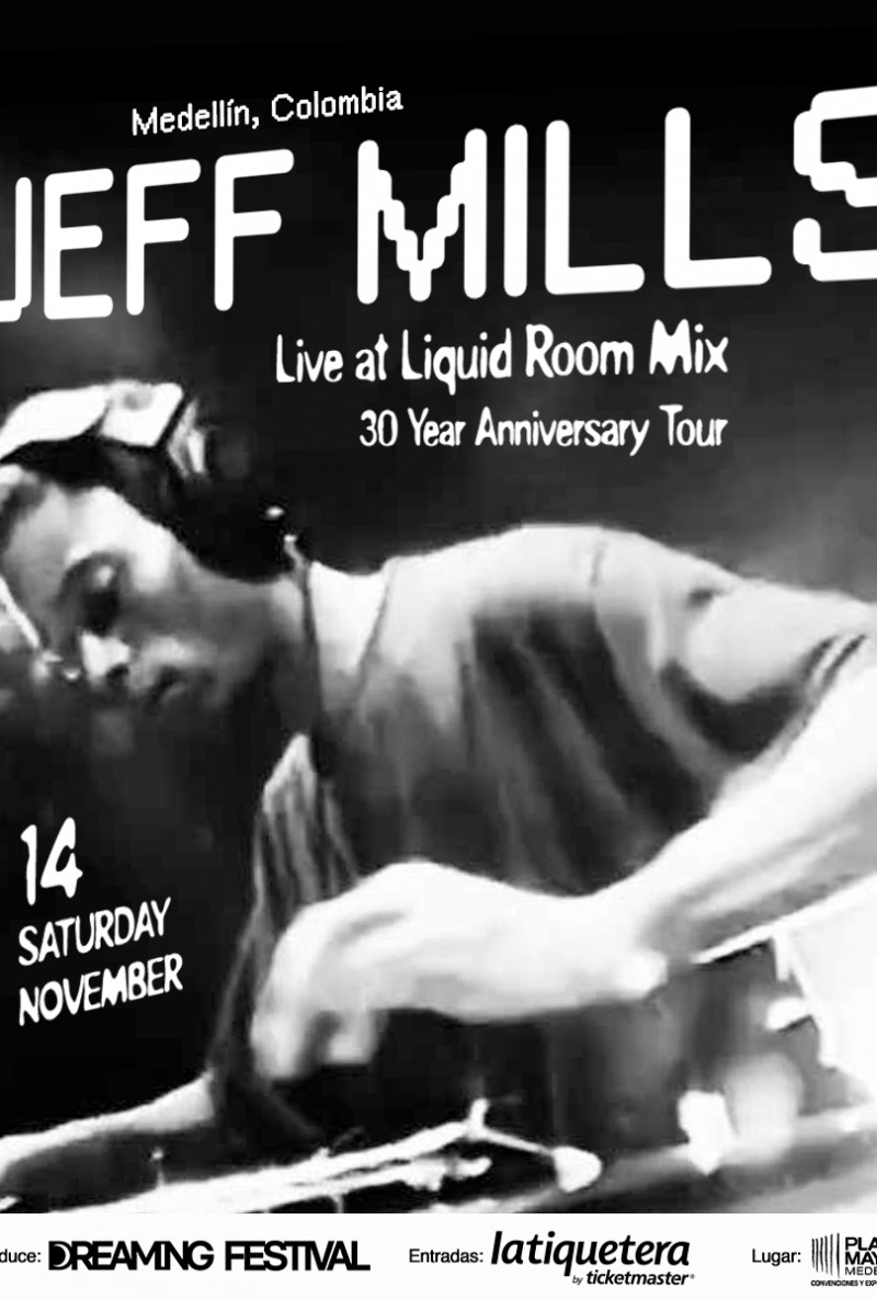 Jeff Mills Live at liquid room 30 year anniversary tour