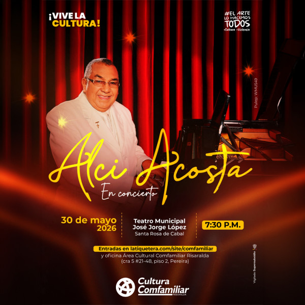 Alci Acosta en concierto en Santa Rosa de Cabal Alci Acosta en concierto en Santa Rosa de Cabal