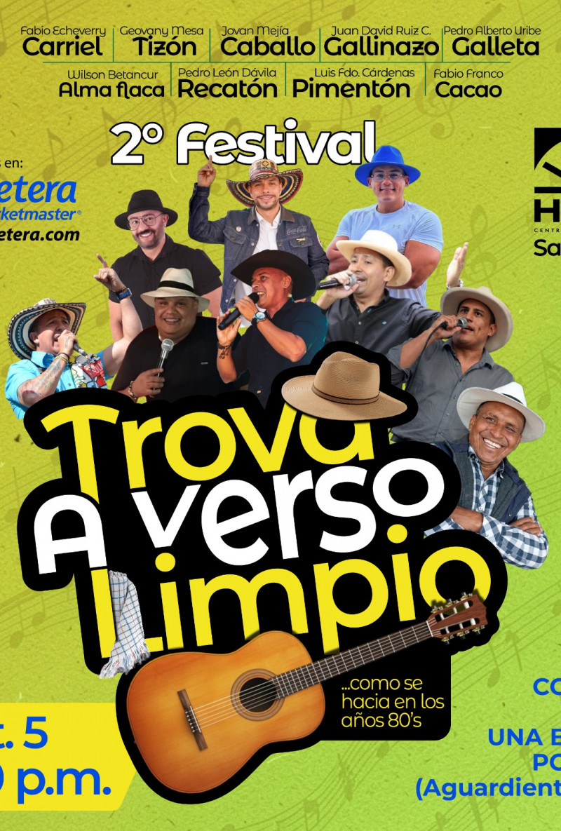 Festival de trova a verso limpio en Envigado