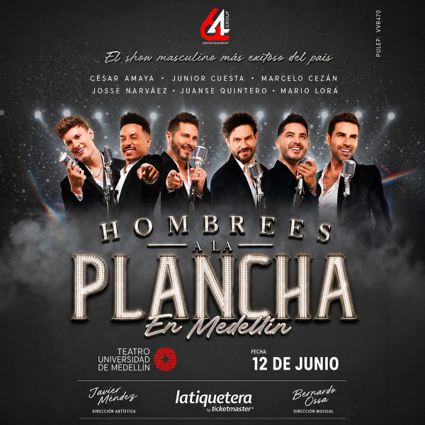 Hombres a la plancha en Medellín