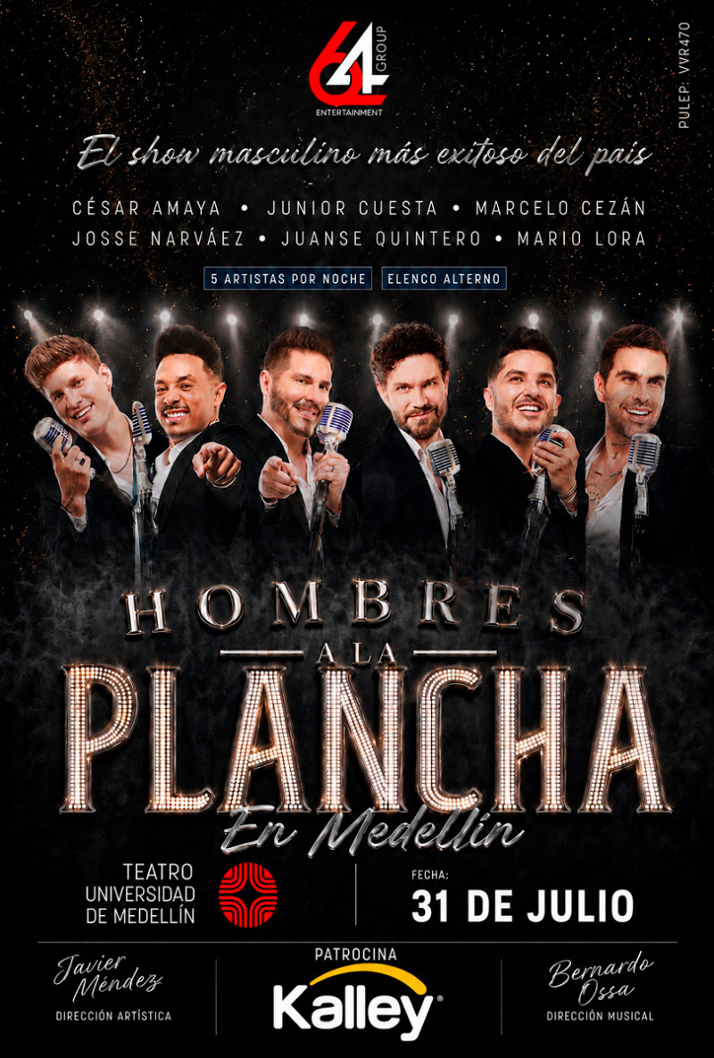 Hombres a la plancha en Medellín