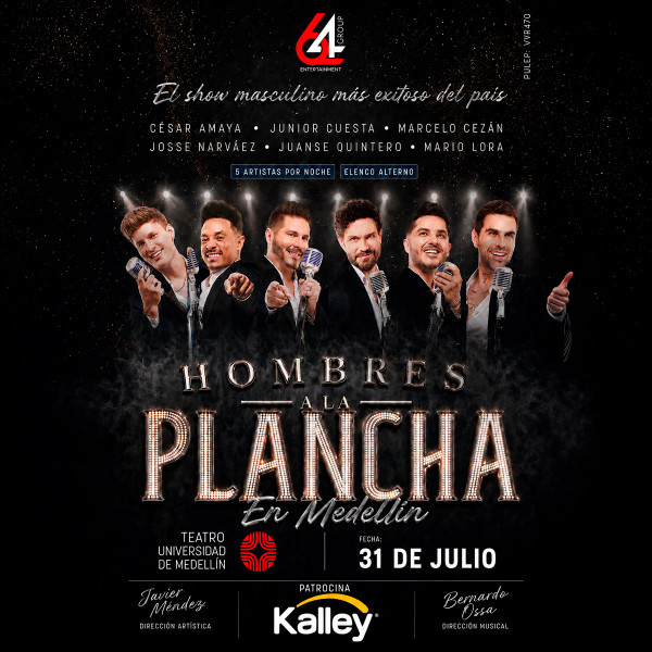 Hombres a la plancha en Medellín