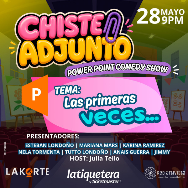 Chiste Adjunto Power point Comedy Show - Medellín