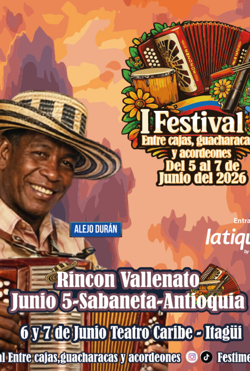 I Festival Vallenato Entre Cajas Guacharacas y Acordeones