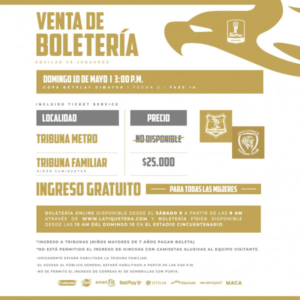 Águilas Doradas vs Jaguares