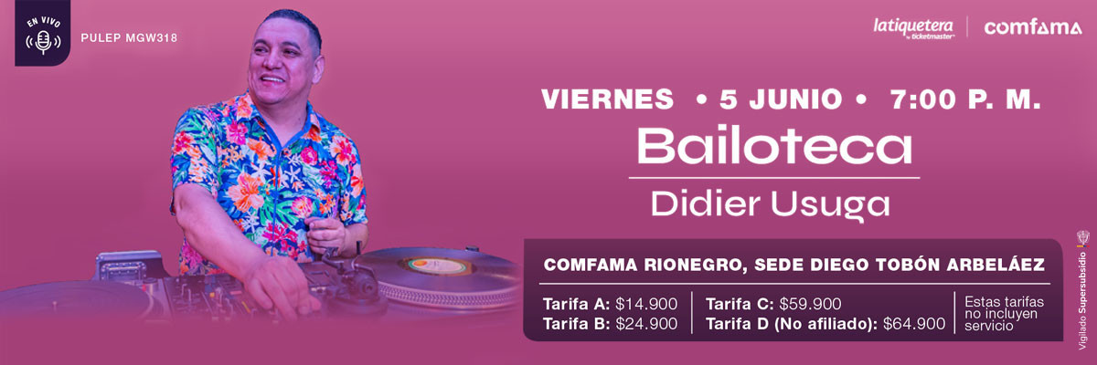 ¡Bailoteca con Didier Usuga!