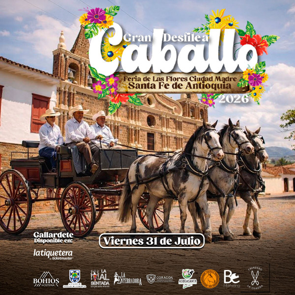 Desfile a caballo ciudad madre - Santa Fe de Antioquia 2026