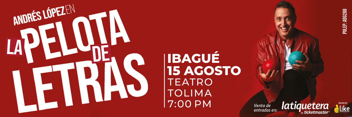 Andrés López - La pelota de letras en Ibagué