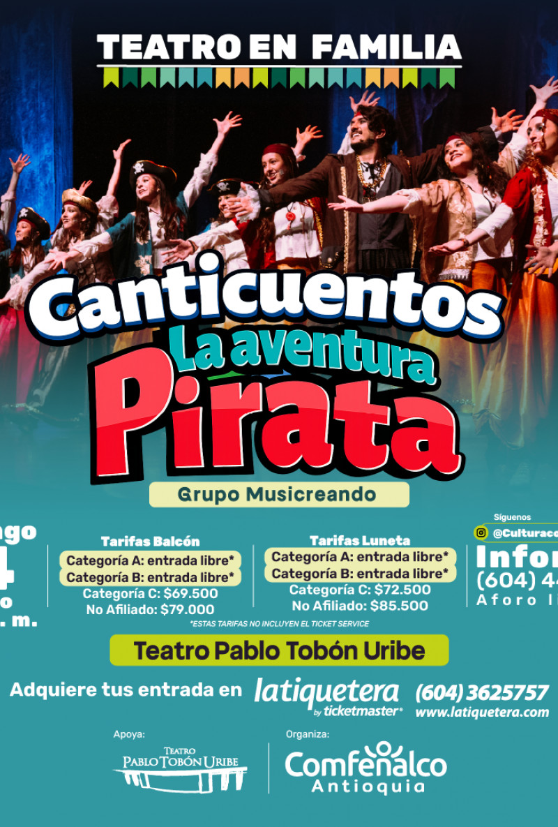 Teatro en familia: Canticuentos, la aventura pirata