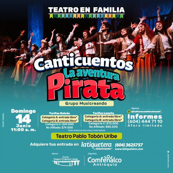 Teatro en familia: Canticuentos, la aventura pirata