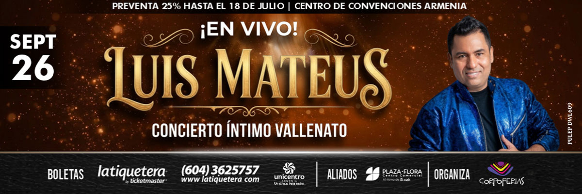 Concierto intimo Vallenato con Luis Mateus
