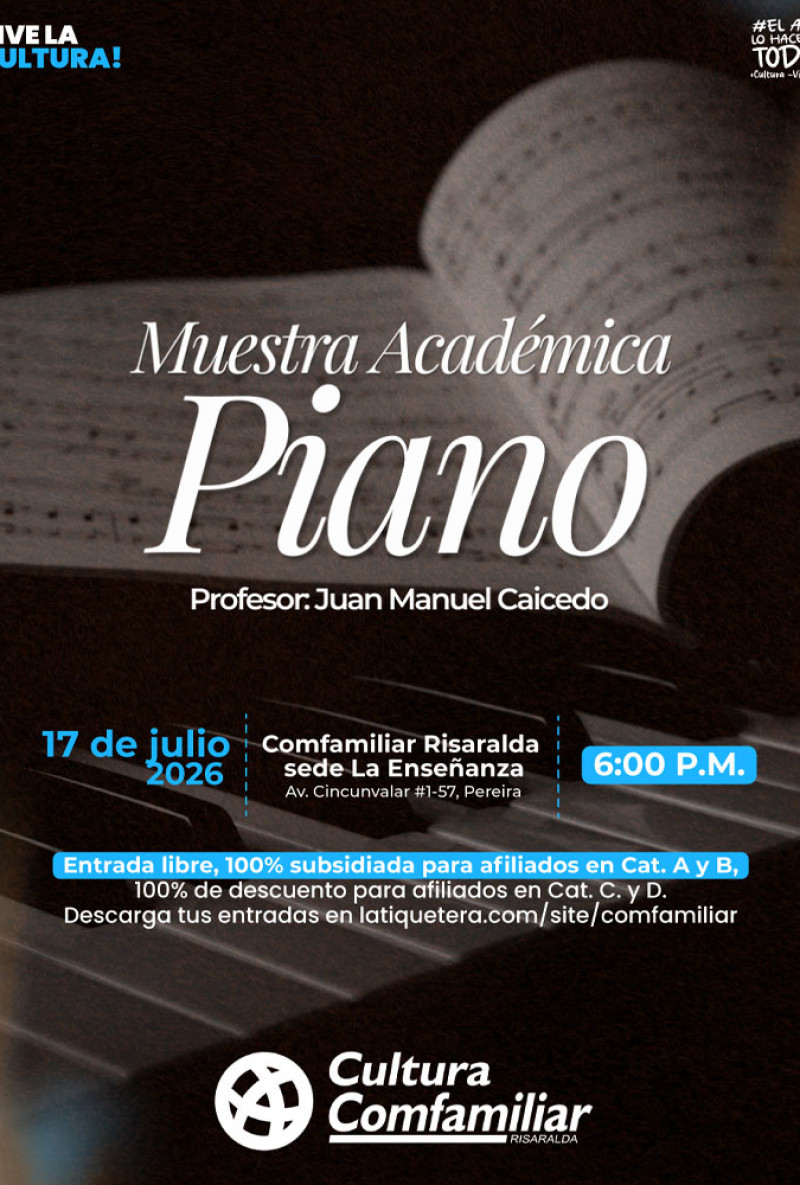 Muestra académica – piano
