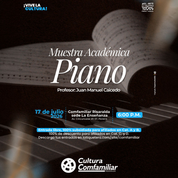Muestra académica – piano