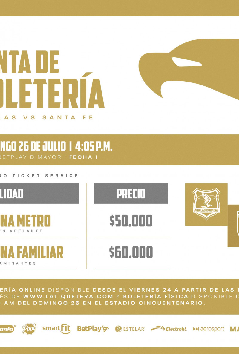 Águilas Doradas Vs Santa Fe