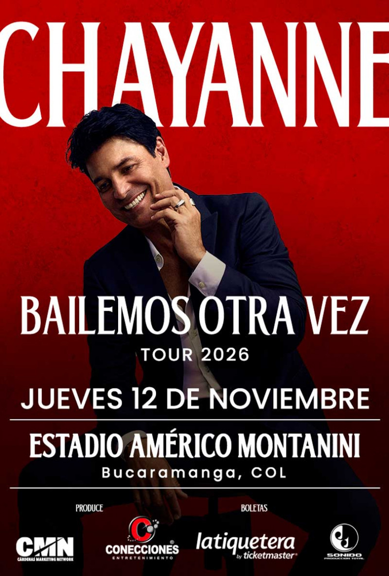 Chayanne, Bailemos otra vez tour 2026 - Bucaramanga