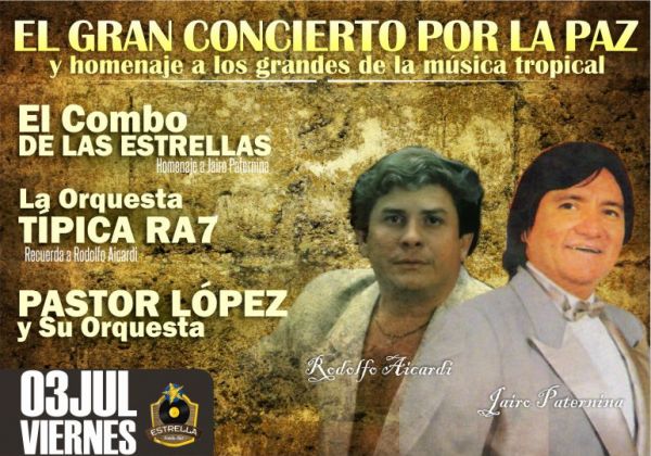 CANCELADO - El Concierto por la Paz y Homenaje a los Grandes de la Música Tropical