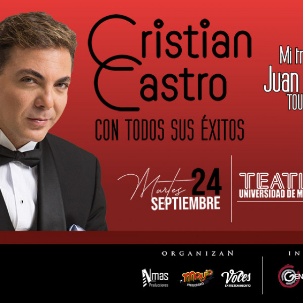 CRISTIAN CASTRO<br>MI TRIBUTO A JUAN GABRIEL TOUR