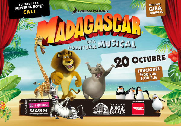 MADAGASCAR "Una Aventura Musical" CALI