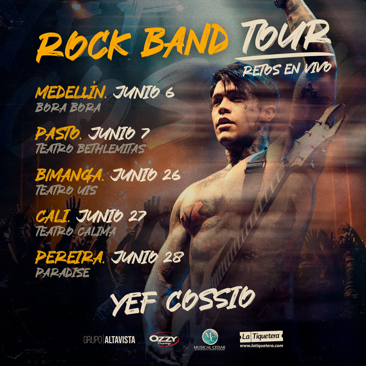 Rock Band Tour Yef Cossio