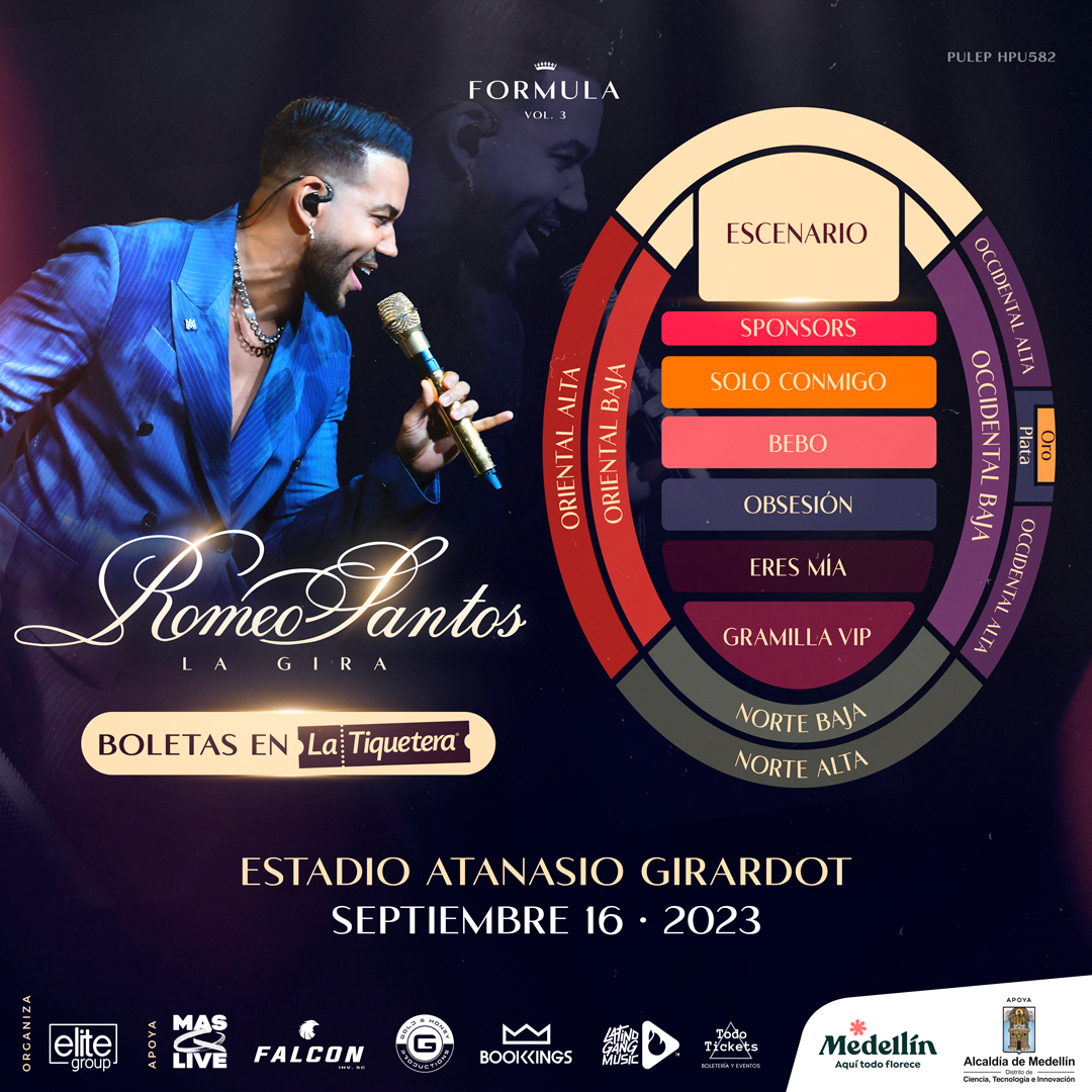 ROMEO SANTOS MEDELLÍN La Tiquetera